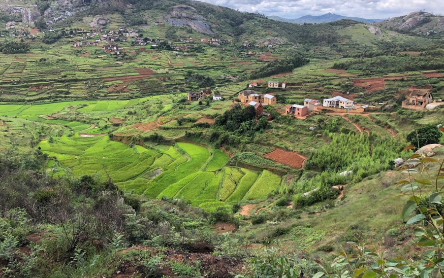 Vista panorâmica da colina real de Ambohimanga